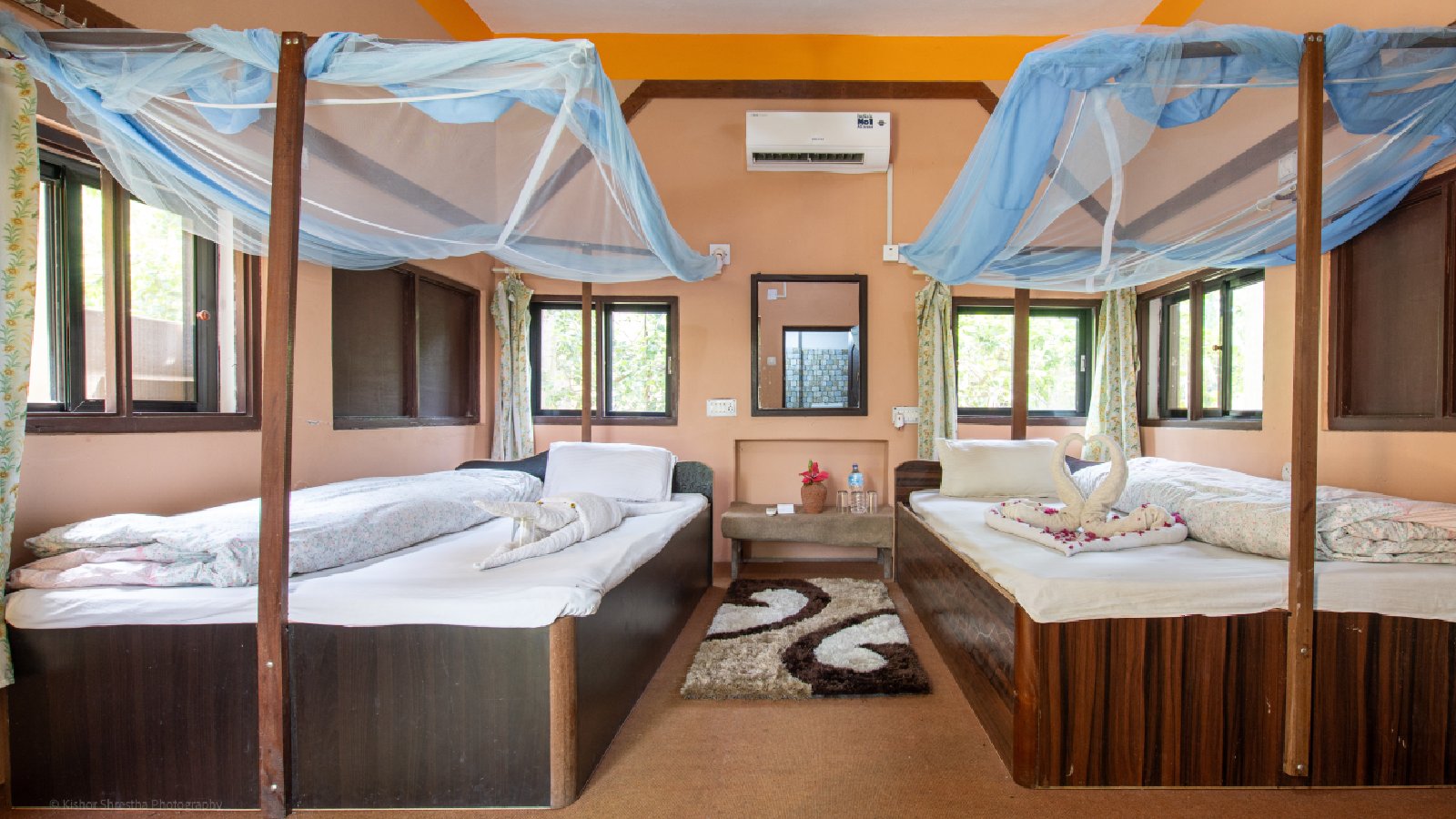 Twin Bed Room-Bardia Tharu Home Resort